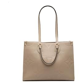 Louis Vuitton Monogram Empreinte Beige OnTheGo MM
