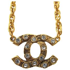 Collana a catena con strass Chanel Coco Mark