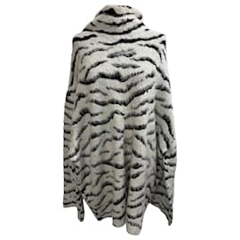 Zebra gestreifter Pullover aus Mohair mit Tierdruck von Givenchy