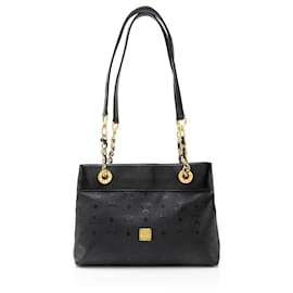 MCM Vintage Visetos Nylon Chain Tote