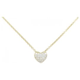 Autre Marque Collana con diamante a forma di cuore Au750