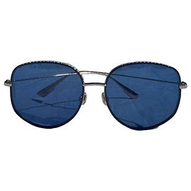 Christian Dior DIORBYDIOR2 Brille Blau Gold Stahl