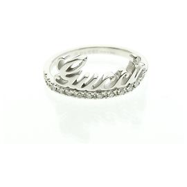 Gucci Logo Signatur Diamantring