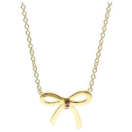 Tiffany & Co Tiffany Bow Halskette mit rosa Saphir