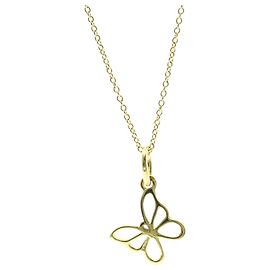 Tiffany & Co Collana con pendente a forma di farfalla in oro giallo 18K Tiffany