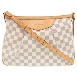 Borsa a Spalla Louis Vuitton Siracusa PM Damier Azur