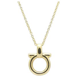 Collana Gancini Salvatore Ferragamo in oro giallo 18K