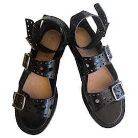 Sandali Dior in pelle nera