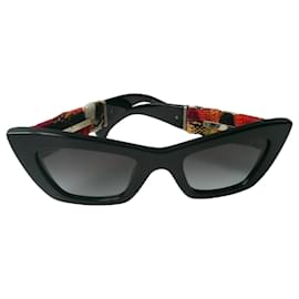 CHANEL Cat Eye Tweed Sonnenbrille TBE - Chanel