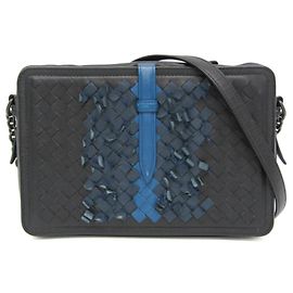 Borsa a tracolla Bottega Veneta in nappa Intrecciato con flap, piccola