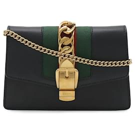 GUCCI Mini Borsa a Spalla con Catena Sylvie Web Line