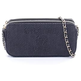 Chanel Deauville Navy Handbag
