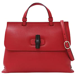 Borsa in pelle Gucci Bamboo