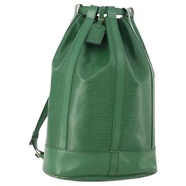 LOUIS VUITTON Sac à épaule Epi Randonnee GM Vert M43084 LV Auth SW2146