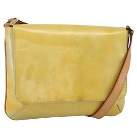 LOUIS VUITTON Borsa Thompson Street Monogram Vernis Grigia M91008 LV Auth BA11818