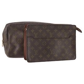 LOUIS VUITTON Borsa Clutch Monogram 2 Set LV Auth mr2266