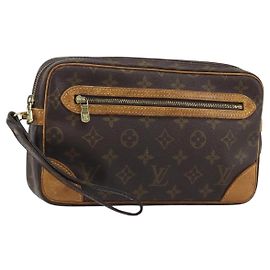 LOUIS VUITTON Monogram Marly Dragonne GM Clutch Bag M51825 LV Auth BA11754