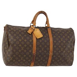 LOUIS VUITTON Borsa Boston Monogram Keepall Bandoulière 55 M41414 Auth LV 168573