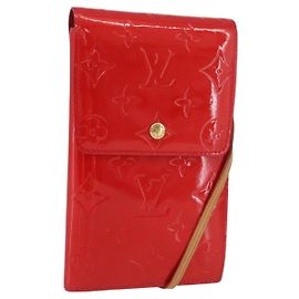 Louis Vuitton Walker Geldbörse Monogram Vernis Rot M91153 LV Auth ep13908