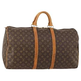 LOUIS VUITTON Borsa Boston Monogram Keepall 55 M41424 LV Auth am10942