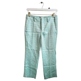Pantalón turquesa Zadig & Voltaire con corazones dorados bordados talla 36