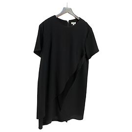 Autre Marque Schwarzes asymmetrisches Kleid Kenzo Paris – Größe 46