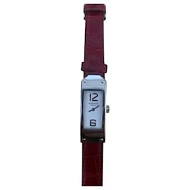 Montre Hermès Kelly en bordeaux