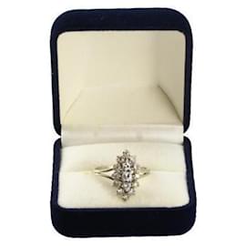 Gold and platinum ring - Autre Marque