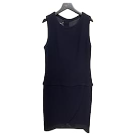 Ärmelloses marineblaues Kleid Chanel Boutique – Paris, Vintage