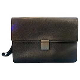 Borsa a tracolla in tela nera Louis Vuitton 2004