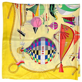 Hermès silk scarf LES FOLIES DU CIEL