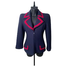 Chanel Blue and Pink Wool Jacket (FW97)