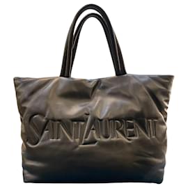 Grande borsa Saint Laurent in pelle nera