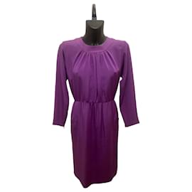 Robe violette Haute Couture Yves Saint Laurent 1999