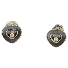 Chopard Happy Diamonds Heart earrings in 18K white gold
