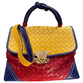 Borsa a mano Intrecciato in nappa tricolore di Bottega Veneta