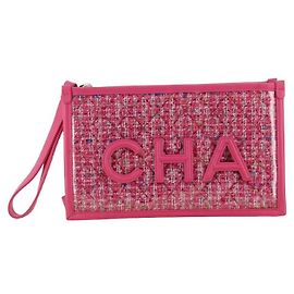 2019 Chanel PVC Tweed Clutch