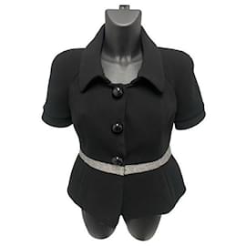 Top peplum nero Balenciaga (circa F/W2006 di Nicolas Ghesquière)
