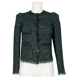 Dolce & Gabbana Giacca da completo in tweed khaki Dolce Gabbana