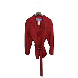 Thierry Mugler Blazer Rouge Mugler avec Ceinture