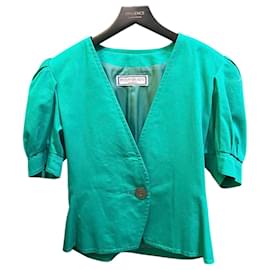 Blazer Vert Yves Saint Laurent