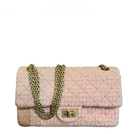 Chanel Handtasche aus rosa Tweed 2017