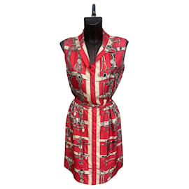 Hermès Paris 1960s Midi Shirt Dress