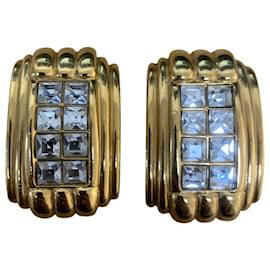 Couture Robert Goossens Paris Square Cut Rock Crystal Earrings - Autre Marque