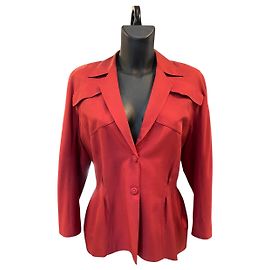 Veste Rouge Sur Mesure Thierry Mugler