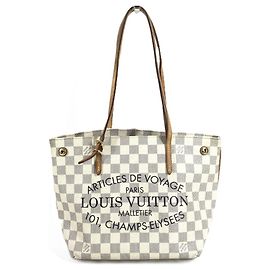 Borsa a Spalla Cabas PM Damier Azur di Louis Vuitton
