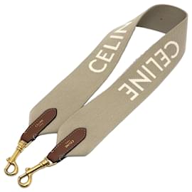Cinghia corta in jacquard con logo Celine - Céline