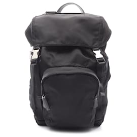 Schwarzer Tessuto Rucksack von Prada