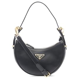 Prada Mini Borsa Arque in Vitello Nero