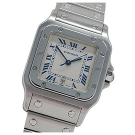Orologio da polso per uomo Cartier Santos Galbee LM al quarzo